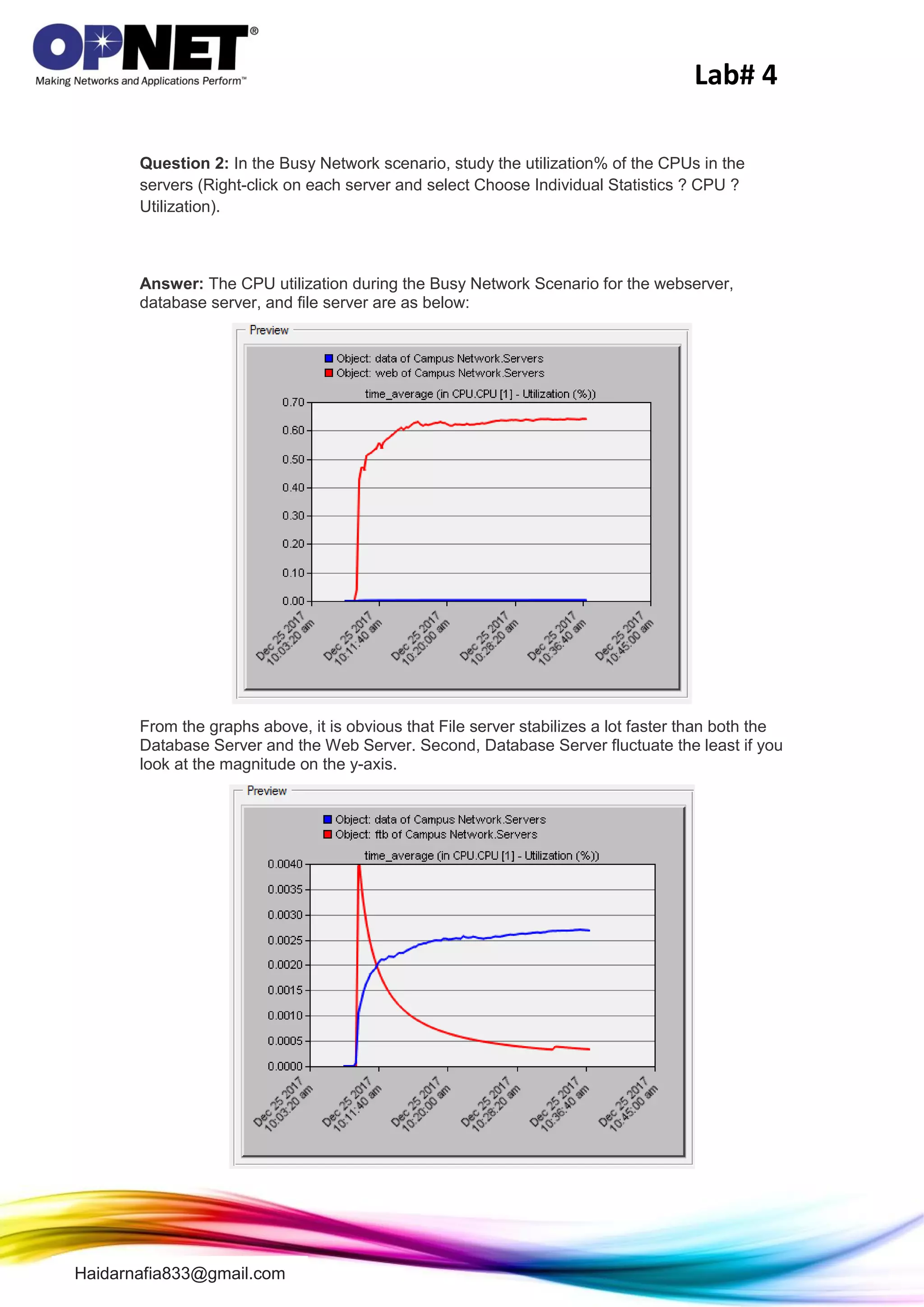 Opnet lab 4 solutions | PDF
