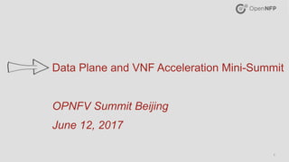 © 2017 Open-NFP 1
Data Plane and VNF Acceleration Mini-Summit 
 
 
OPNFV Summit Beijing 
 
June 12, 2017
 
