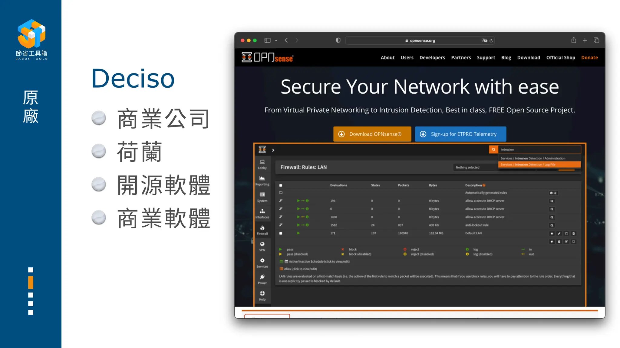 採用OPNsense 開源防火牆打造橫跨IT/OT 的堅強防護@台灣國際認證資安專家協會@台中高鐵站集思會議中心史蒂文生廳| PDF