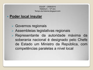 ESJGF – 2009/2010História A – 12º anoTempo-da-historia.blogspot.comLei fundamental do Estado de Direito