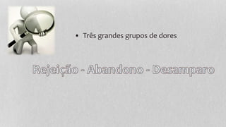 • Três grandes grupos de dores
 