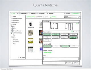 Quarta tentativa




Thursday, March 21, 13
 
