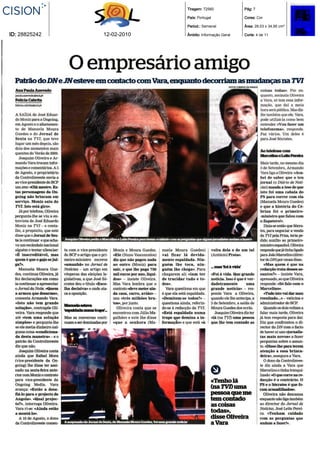 Tiragem: 72560             Pág: 7

                            País: Portugal             Cores: Cor

                            Period.: Semanal           Área: 28,03 x 34,95 cm²

ID: 28825242   12-02-2010   Âmbito: Informação Geral   Corte: 4 de 11
 