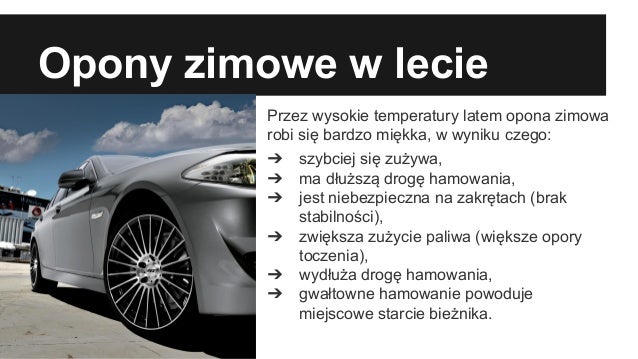 Opony Letnie A Opony Zimowe