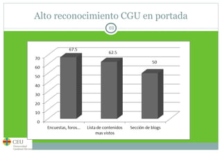 Alto reconocimiento CGU en portada 