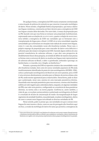 O portugues afro brasileiro