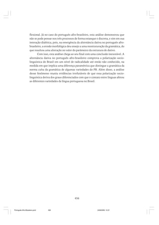 O portugues afro brasileiro