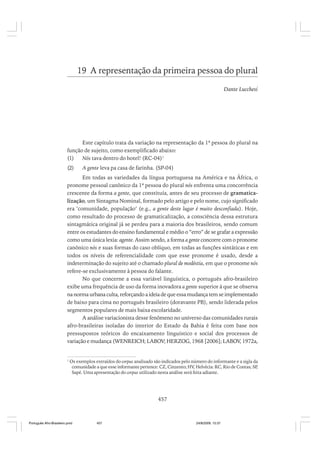 O portugues afro brasileiro