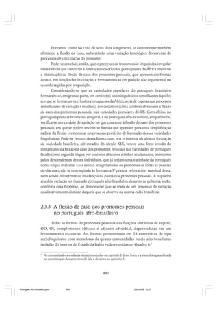 O portugues afro brasileiro