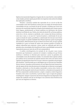 O portugues afro brasileiro