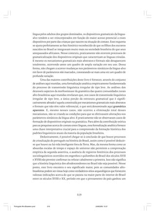 O portugues afro brasileiro