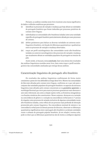 O portugues afro brasileiro