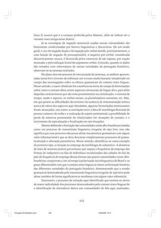 O portugues afro brasileiro