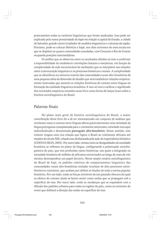 O portugues afro brasileiro