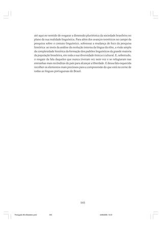 O portugues afro brasileiro