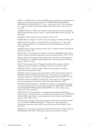 O portugues afro brasileiro