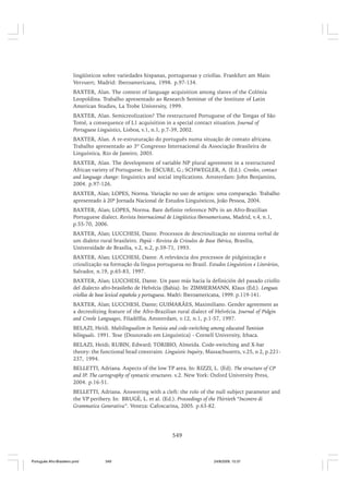 O portugues afro brasileiro