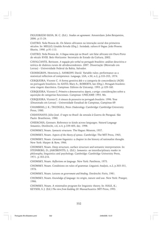 O portugues afro brasileiro