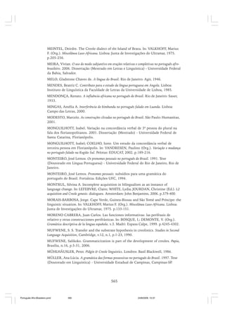 O portugues afro brasileiro