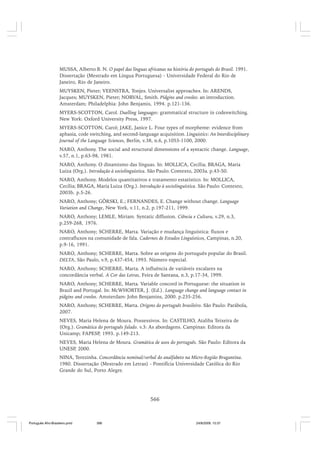 O portugues afro brasileiro