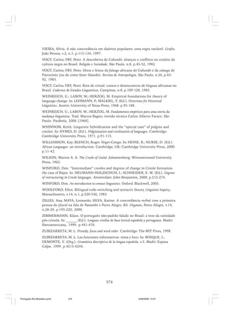 O portugues afro brasileiro