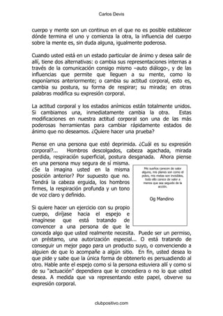 Carlos Devis




                                           .
                                                                                 %

1                      -                                            -
 &                                (
  $                                                             G        -       S

       &                             9
                                                                9                9
                                                    %

#                                               &                   -                    %
*                                                                                    %
                                                                                         -
                                                            -
-                                % D:                                   E

5                                         $                     % D1 -
            E%%%   2                                             .
                                                                         %
                                            &           %
D*                                                                  6    +

                       E 5                              %
       -               .
                                                                                 %


      .                      %
                                                                        " 6
*                           ,
                   &
                   ,                            ,
     &                           -

                                                             % 5
       $                             .                      %%% "            -
                       ,
                                     +         4            %
                                 4
     %2                          ,                                               &
        )
      %
                        %


                                     clubpositivo.com
 