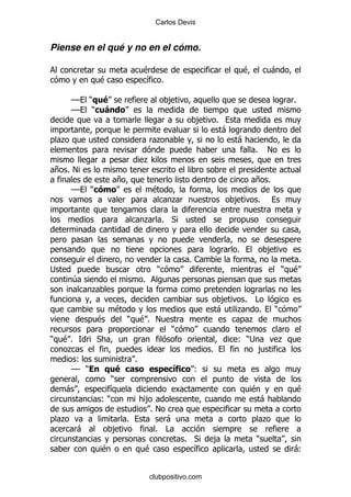 Carlos Devis


Piense en el qué y no en el cómo.

                                        $                                       $               -
                    $                   & %

         GG     ) (                                ,                                                    %
         GG      )
                                                            ,       %
                                                                        -
     .                                        .                             -
                                                                                    %       !
                                        .>
    + %!
                            +                                                       + %
         GG     )                           $
                                                    .                       ,           %

                                        .         % *


                                                                            %               ,
                                                        %1                                               %
;                                             )                                                     )   $
         4                              %
                .
                                                                     ,  % #
                            $                                       -  .   %                    )
                    $           )       $% !                             .
                                                    )
)    $%             *                                                       ( );                    .
      .                                                         %                       ,
          (                         %
         GG )               (                            (
                       )
     -                &                                                         $                           $
                    ()                   ,                                              -
                                          %!
     .                          %              -                                            .
          -                 ,                % #
                                                        % *         ,               )
                        $               $                 &                                             -(


                                            clubpositivo.com
 
