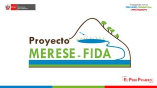 Oportunidades para las turberas en el marco del Proyecto MERESE – FIDA