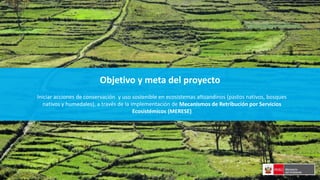 Oportunidades para las turberas en el marco del Proyecto MERESE – FIDA