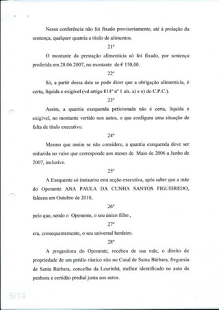 Oposicao a execucao e penhora