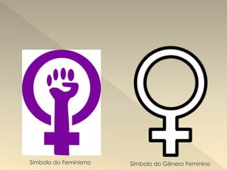 Símbolo do Feminismo Símbolo do Gênero Feminino
 