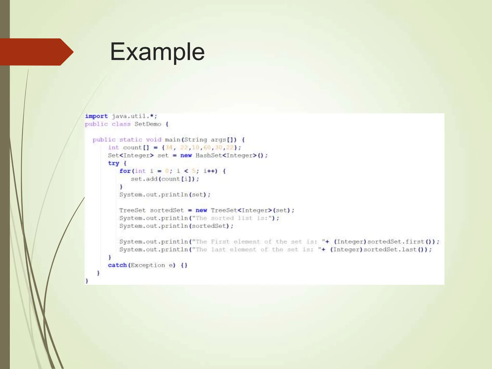 Example
 