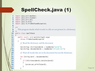 SpellCheck.java (1)
Page 46
 