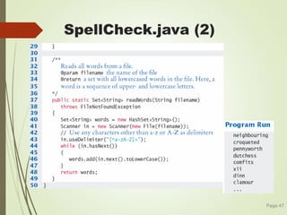 SpellCheck.java (2)
Page 47
 