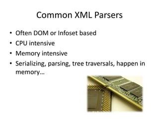 XML DB Mayor FeaturesStoragebasedon the XMLType datatype XMLType Column, XMLTypeTableRetrievalof data via XML/SQL, XPath, XQuerySecuritybasedon ACL, Oracle RolesThe Protocol ServerHTTP(s), FTP, WebDAV, Native Database WebServices (NDWS)The XMLDB RepositoryXMLSchema Support and EvolutionVersioning, CMS Features