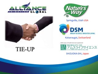 Springville, Utah USA 
TIE-UP 
Kaiseraugst, Switzerland 
SHIZUOKA-SHI, Japan 
 