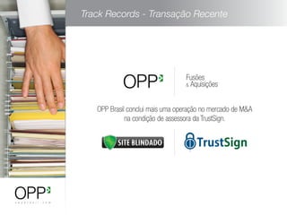 Track Records - Transação Recente
 