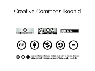 Creative Commons ikoonid 
 