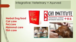Integrative: Veterinary + Ayurved
Herbal Dog food
Cat care
Pet care
Mammal care
Fish care
 