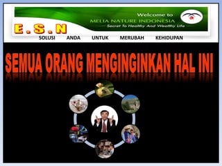 E . S . N SOLUSI         ANDA         UNTUK         MERUBAH         KEHIDUPANSEMUA ORANG MENGINGINKAN HAL INI 