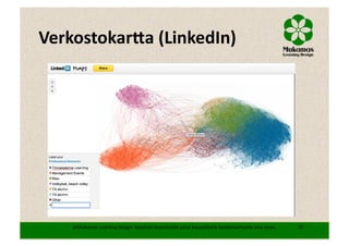 Miten johdan henkilökohtaista oppimisverkostoani? Hankepäälliköt 25.4.2013