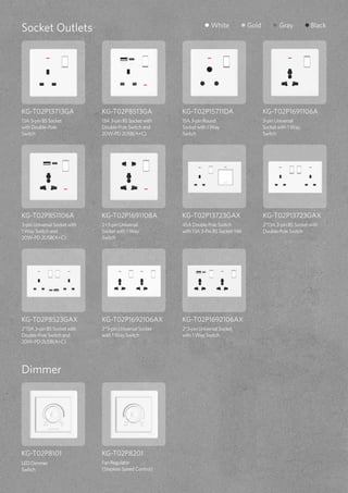 Opple Socket Opple Lighting ThinPlus Switches & Sockets | PDF