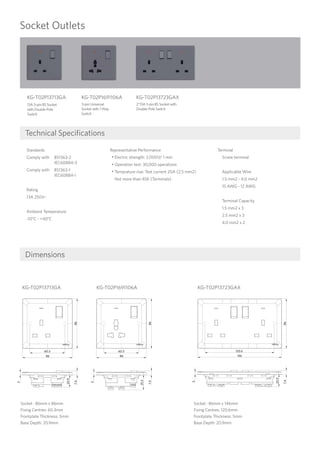 Opple Socket Opple Lighting ThinPlus Switches & Sockets | PDF
