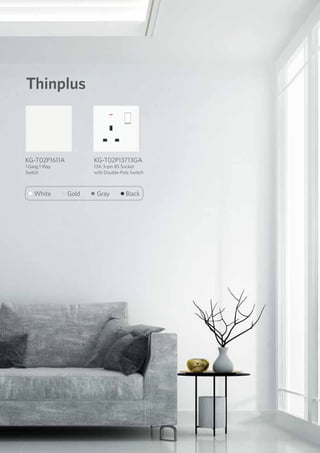 Opple Socket Opple Lighting ThinPlus Switches & Sockets | PDF