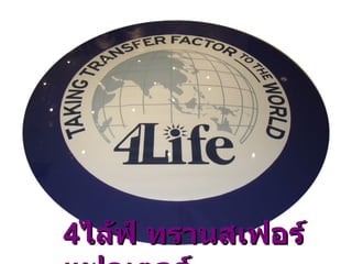 4 ไล้ฟ์ ทรานสเฟอร์ แฟคเตอร์ 