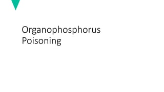 Organophosphorus
Poisoning
 