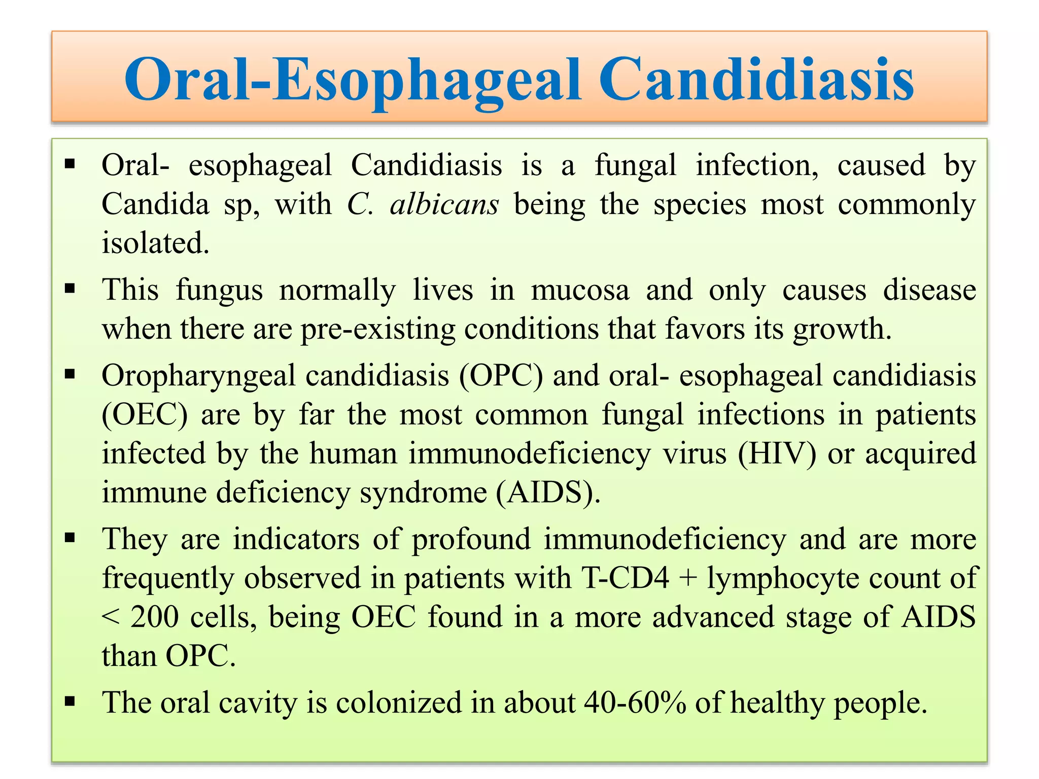 Opportunistic fungal infections | PPTX