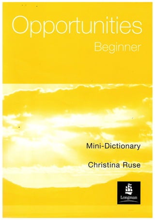 Opportunities begginer  mini dictionary
