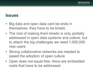 Opportunities for decision support  in the open data era