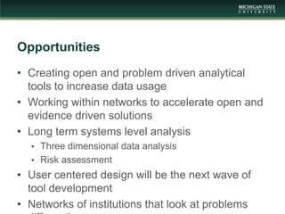 Opportunities for decision support  in the open data era